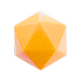 yellow icosahedron